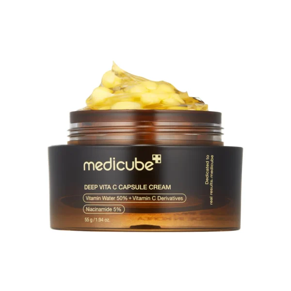 Medicube - Deep Vita C Capsule Cream - 55g Intensyviai šviesinantis kremas su kapsuliniais vitamino C mikrogranulėmis – 55 g
