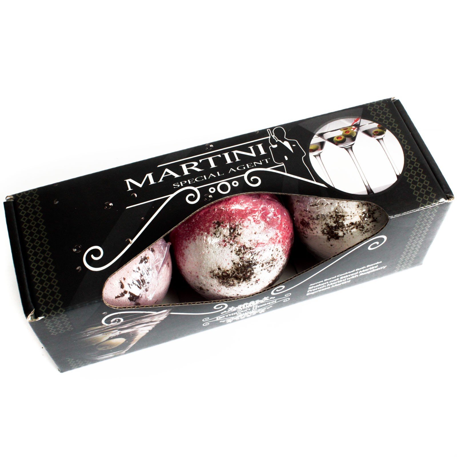 18734 3x Set of Three Martini Bath Bombs Patirkite tikrą prabangą su „Martini“ vonios burbulais! - Image 1