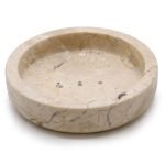 Round Honey Marble Flat Soap Dish Apvalus marmurinis muilo dėklas „Honey Marble Flat“
