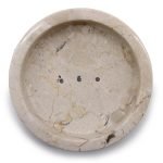 Round Honey Marble Flat Soap Dish Apvalus marmurinis muilo dėklas „Honey Marble Flat“ - Image 2