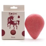 Teardrop Konjac Sponge - Rose - Anti-aging Rožių Konjac kempinėlė