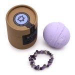 Amethyst Gem Bracelet Bath Bomb Ametisto akmens apyrankės vonios burbulas – Levanda ir arbatmedis su jūros druska - Image 3