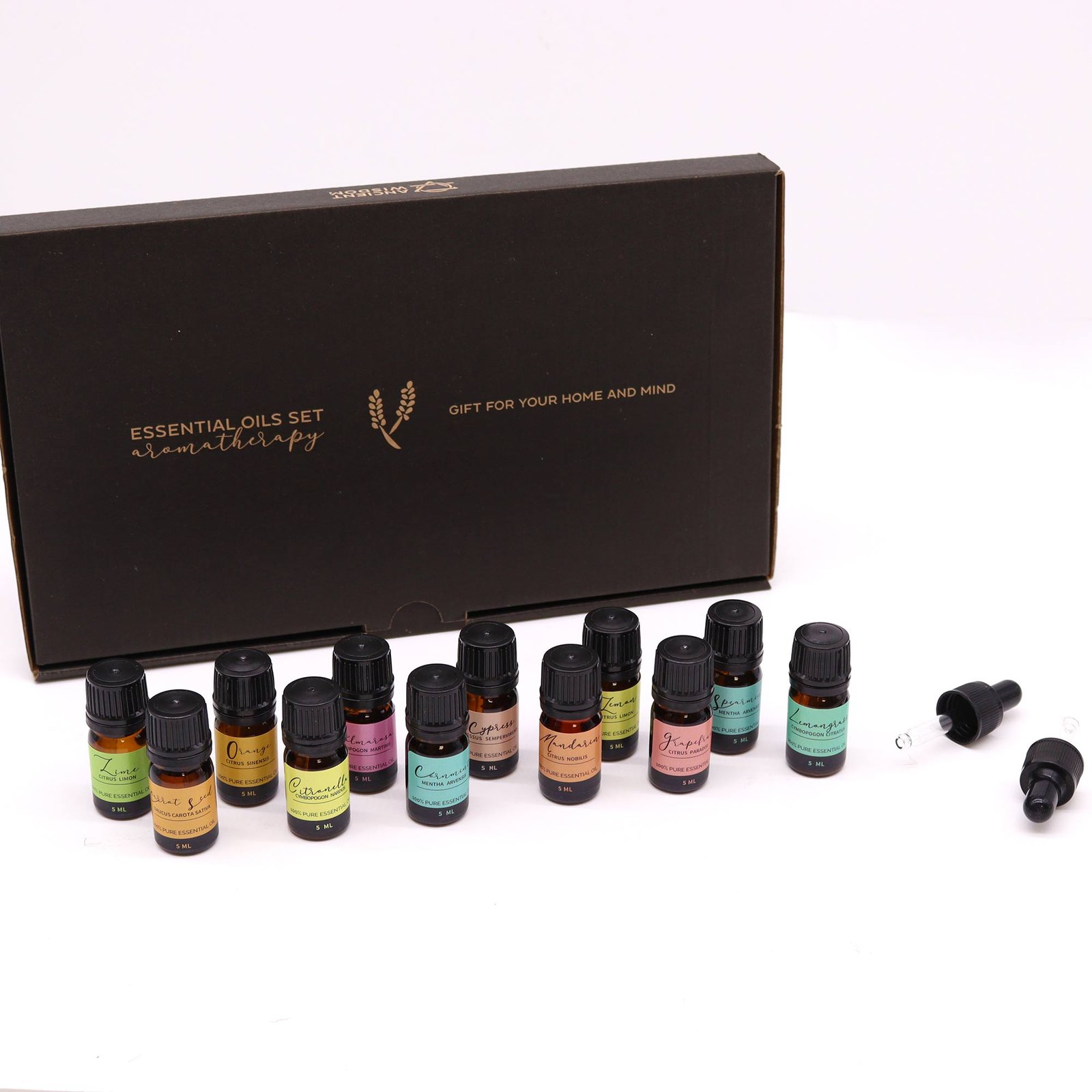 244820 Aromatherapy Essential Oil Set - Summer „Ancient Wisdom“ aromaterapijos eterinių aliejų rinkinys – Vasaros gaiva - Image 1