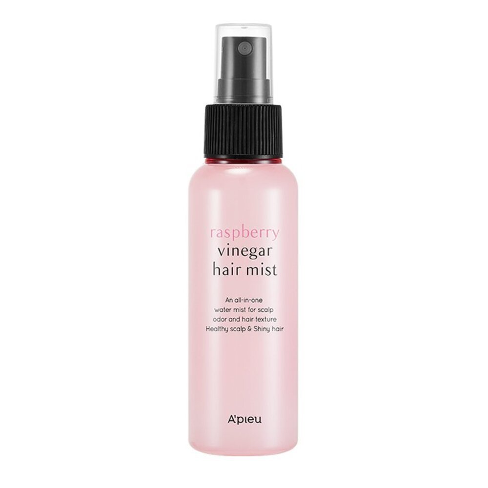 (29)A_pieu - Raspberry Vinegar Hair Mist - 105ml A'pieu - Raspberry Vinegar Hair Mist - 105ml Gaivinantis ir maitinantis plaukų purškiklis su aviečių actu – 105 ml - Image 1
