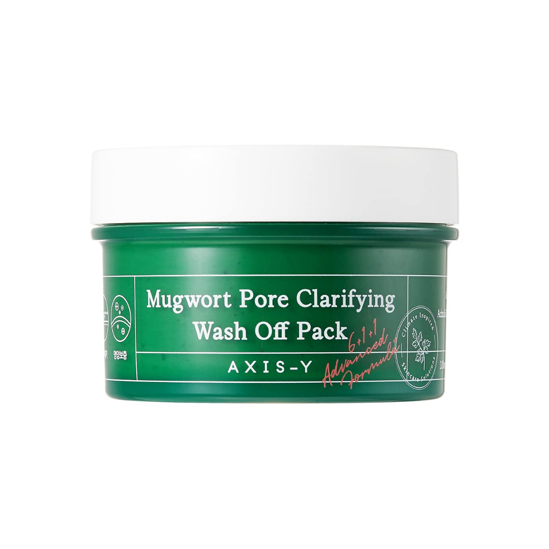 AXIS-Y-Mugwort-Pore-Clarifying-Wash-Off-Pack-valomoji-veido-kauke.png AXIS-Y Mugwort Pore Clarifying Wash Off Pack valomoji veido kaukė - Image 1
