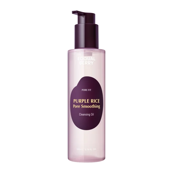 EQQUALBERRY – Purple Rice Pore Smoothing Cleansing Oil – Eļļa kosmētikas noņemšanai - 200 ml