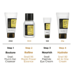 4 žingsnių veido priežiūros rinkinys „All About Snail“ (su sraigių mucinu) - Image 2