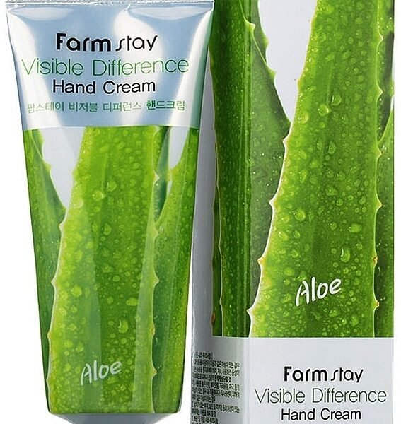 Farmstay – Visible Difference Hand Cream Aloe – roku krēms, 100 ml