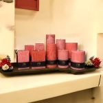 Palmių vaško žvakė – Raudona - Image 2