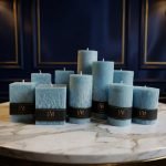 Palmių vaško žvakė – Žydra - Image 2