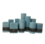 Palmių vaško žvakė – Žydra