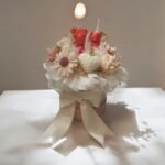 Sojų vaško žvakių puokštė „Meškučiai“