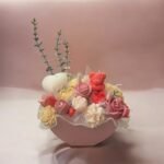 Sojų vaško žvakių puokštė „Širdelė“ - Image 2