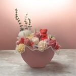 Sojų vaško žvakių puokštė „Širdelė“