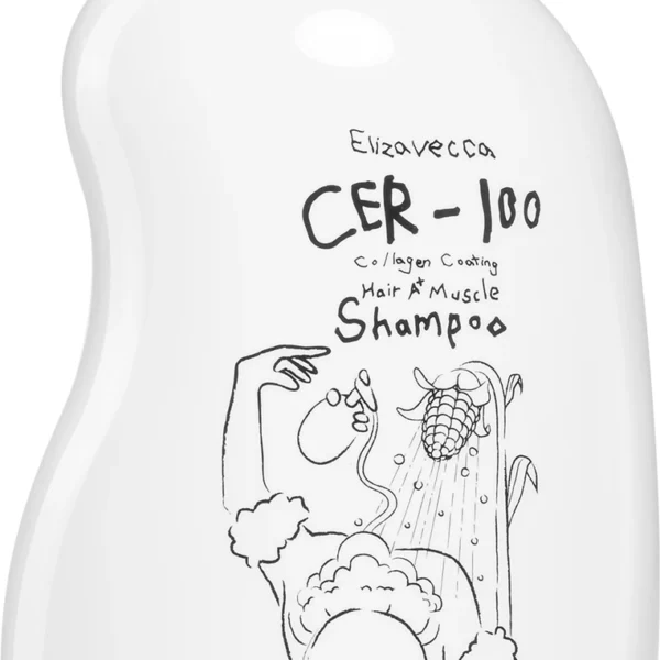 Elizavecca CER-100 Collagen Coating Hair A+ Muscle Shampoo stiprinošs matu šampūns, 500 ml