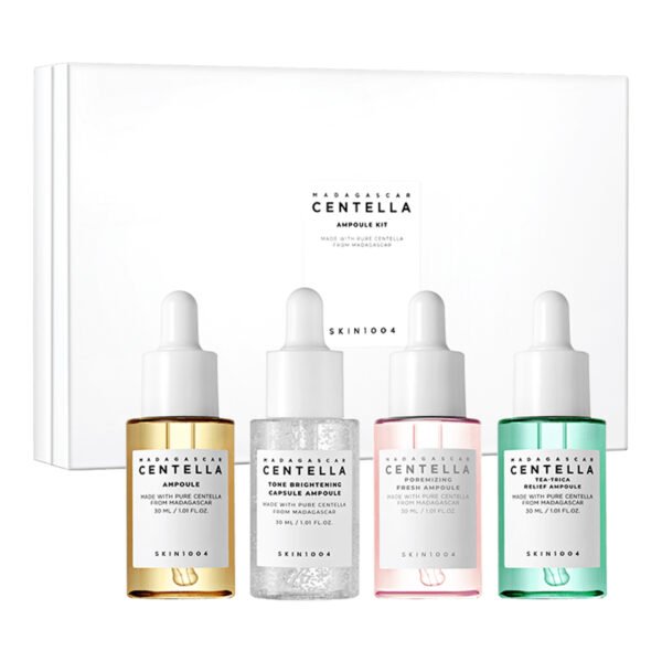 SKIN1004 Madagascar Centella Ampoule Kit sejas ampulu komplekts, 4 × 30 ml